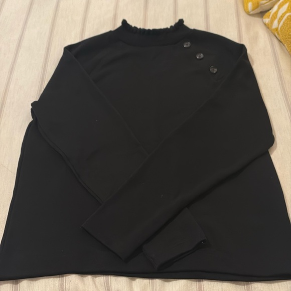 Loft knit black top size S - Picture 5 of 7